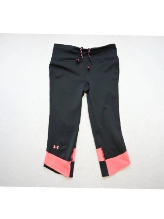 Under Armour Pants - Under Armour HeatGear Compression Capri Leggings XS Pink Ribbon Breast Cancer